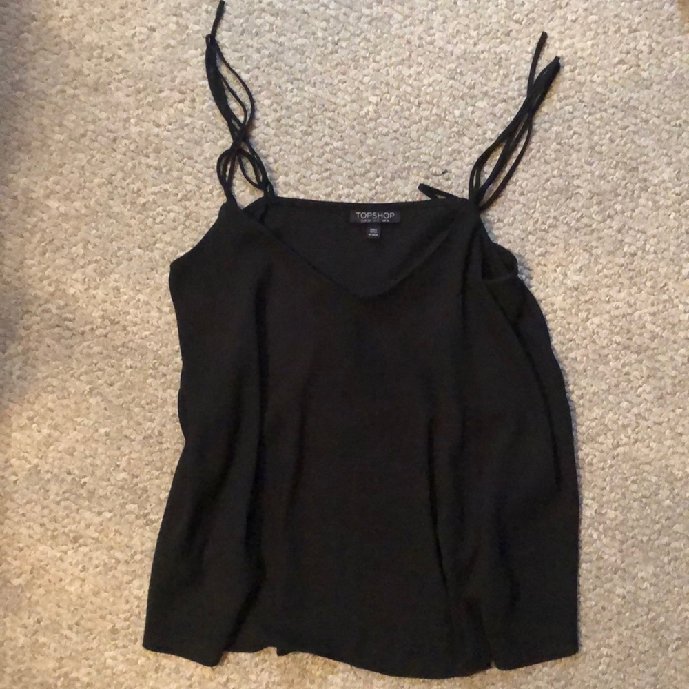 TopShop black sleeves top